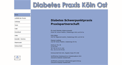 Desktop Screenshot of diabetes-praxis-koeln-ost.de